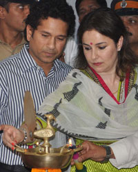 Sachin Tendulkar and  Anjali Tendulkar