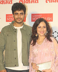 Kishori Shahane with son Bobby Vij