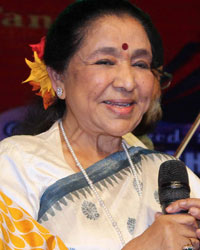 Asha Bhosle during the 77th birthday celebration of late Bollywood music director R D Burman in Mumbai