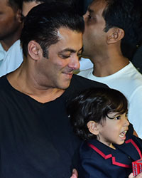 Arpita Khan, Salman Khan and Ahil Sharma