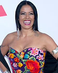 Singer Lila Downs arrives for the Latin Recording Academy Person of the Year tribute dinner and concert honoring Caetano Veloso in Las Vegas