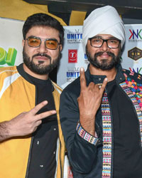 Vikram Nagi, Ramji Gualti with Rapper MAC