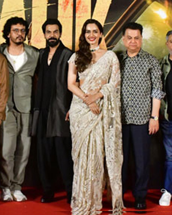 Saurabh Sachdeva, Swanand Kirkire, Prosenjit Chatterjee, Rajkummar Rao, Manushi Chhillar, Kumar S Taurani, Pulkit, Saurabh Shukla And Girish Kumar