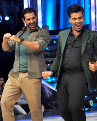 John Abraham, Kapil Sharma, Manish Paul and Karan Johar