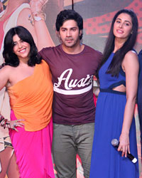 Ekta Kapoor, Varun Dhawan, Nargis Fakhri and David Dhawan