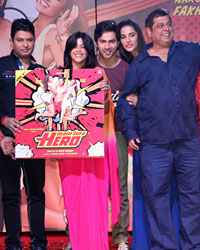 Sajid, Bhushan Kumar, Ekta Kapoor, Varun Dhawan and Nargis Fakhari