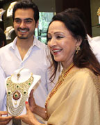 Bharat Takhtani and Hema Malini