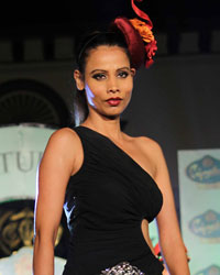 Rina Shah Show during the Post Position Draw for McDowell Signature Indian Derby 2014