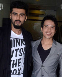 Arjun Kapoor, Author Debashish Irengbam and Javed Akhtar