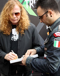 Megadeth Band During Preview of MTV Xtremes