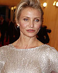 Cameron Diaz poses as she arrives at the Metropolitan Museum of Art Costume Institute Benefit in New York