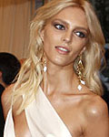 Model Anja Rubik of Poland arrives at the Metropolitan Museum of Art Costume Institute Benefit in New York