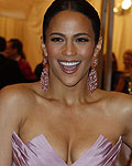 Paula Patton wearing Vera Wang arrives at the Metropolitan Museum of Art Costume Institute Benefit in New York