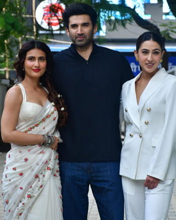 Fatima Sana Shaikh, Aditya Roy Kapur and Sara Ali Khan