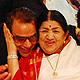 Baba Purandarem Dharmendra and Lata Mangeshkar