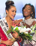 Miss Universe 2012 Winner Olivia Culpo with Miss Universe 2011 Leila Lopes