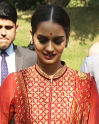 Miss World Manushi Chillar at Press Meet