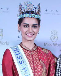 Miss World Manushi Chillar at Press Meet