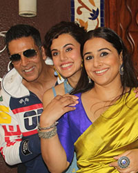 Akshay Kumar, Taapsee Pannu and Vidya Balan