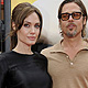 Cast member Angelina Jolie and Brad Pitt attend the premiere of the film 'Kung Fu Panda 2' in Los Angeles