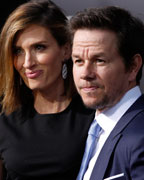 Actor Mark Wahlberg and his wife Rhea Durham arrive at the premiere of his new film 'Pain