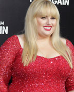 Australian actress Rebel Wilson poses as she arrives at the premiere of her new film 'Pain