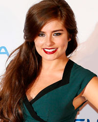 Actress Rachel Shenton poses at the UK Premiere of 'The Frozen Ground' at Leicester Square in London