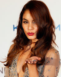 Actress Vanessa Hudgens poses at the UK Premiere of 'The Frozen Ground' at Leicester Square in London