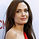 Actress Angelina Jolie poses at the premiere of 'The Tree of Life' at LACMA in Los Angeles