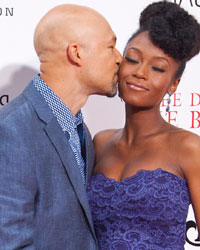 Joshua Bee Alafia and Yaya DaCosta Alafia attend Lee Daniels' 'The Butler' New York Premiere at the Ziegfeld Theater in New York