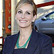 Cast member Julia Roberts poses at the world premiere of 'Larry Crowne' at the Chinese theatre in Hollywood, California