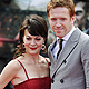 Actors McCrory and Lewis arrive at the world premiere of Harry Potter and the Deathly Hallows - Part 2 in Trafalgar Square, in central Londonq