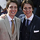 Actors Oliver and James Phelps arrive for the world premiere of Harry Potter and the Deathly Hallows - Part 2 in Trafalgar Square, in central London