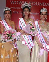 Bir Kaur Dhillon, First runner up Pooja Negi Rajta, winner Elakshi Morey Gupta, second runner up Amrit Kaler from Bengaluru and Rose Khaira