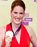 Olympic gold medal swimmer Missy Franklin arrives for the 2012 MTV Video Music Awards in Los Angeles