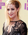 Carah Faye of the group Shiny Toy Guns arrives for the 2012 MTV Video Music Awards in Los Angeles