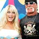 Hulk Hogan and daughter Brooke pose during arrivals for the MTV Video Music Awards in Miami.