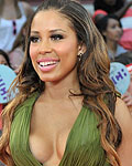 Singer Keshia Chante arrives on the red carpet for the MuchMusic Video Awards in Toronto