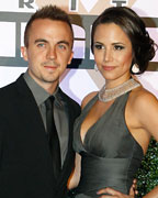 Actor Frankie Muniz and Elycia Marie Turnbow arrive on the red carpet at the Muhammad Ali Celebrity Fight Night Awards XIX in Phoenix, Arizona