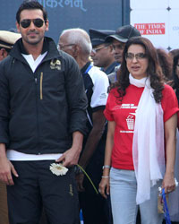 John Abraham and Juhi Chawla