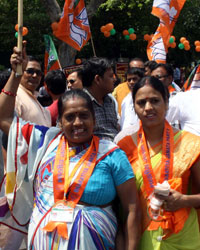 Narendra Modi at BJP Headquarters