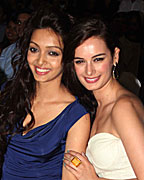 Pooja Salvi and Evelyn Sharma