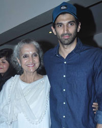 Aditya Roy Kapur along with his mother Salome Roy Kapur