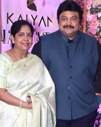 Prabhu with wife Punitha