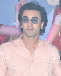 Ranbir Kapoor with Ayan Mukherjee and Alia Bhatt and Debu Mukherjee