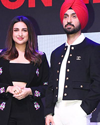 Parineeti Chopra and Diljit Dosanjh at Amar Singh Chamkila announcement