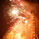 Fireworks are displayed from the Millennium Wheel in London