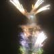 Fireworks explode from Taipei 101 building during New Year countdown party in Taipei