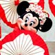 Minnie Mouse clad in Japanese kimono performs with dancers during show celebrating new year in Urayasu, near Tokyo