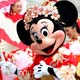 Minnie Mouse clad in Japanese kimono dances during New Year's celebration in Urayasu, near Tokyo